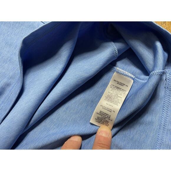 Vineyard Vines Performance On The Go Shep Shirt Light Blue Gray Accents Size Med - Picture 6 of 8